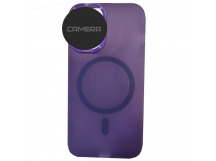 Чехол пластиковый Samsung A25 матовый с MagSafe фиолетовый