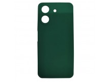 Чехол силиконовый Xiaomi Redmi 13С/Poco C65 Silicone Case темно-зеленый
