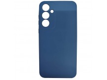 Чехол силиконовый Samsung A35 Silicone Case темно-синий