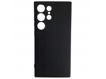 Чехол силиконовый Samsung S24 Ultra Silicone Cover без лого черный