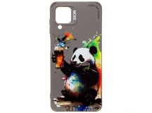 Чехол-накладка - SC335 для "Samsung Galaxy A12"  (панда) (grey) (227130)