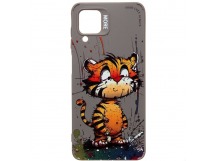 Чехол-накладка - SC335 для "Samsung Galaxy A12"  (тигр) (gray) (227131)