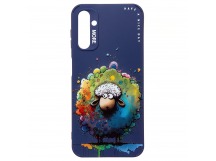 Чехол-накладка - SC335 для "Samsung Galaxy A14 4G"  (овечка) (dark blue) (227116)