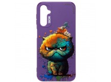Чехол-накладка - SC335 для "Samsung Galaxy A24 4G"  (кот) (violet) (227141)