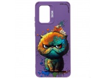 Чехол-накладка - SC335 для "Samsung Galaxy A32 4G"  (кот) (violet) (227159)