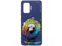 Чехол-накладка - SC335 для "Samsung Galaxy A32 4G"  (овечка) (dark blue) (227158)