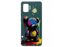Чехол-накладка - SC335 для "Samsung Galaxy A51 4G"  (медведь) (dark green) (227151)