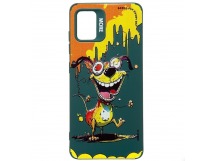 Чехол-накладка - SC335 для "Samsung Galaxy A51 4G"  (собака) (dark green) (227150)