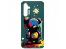 Чехол-накладка - SC335 для "Samsung Galaxy A54"  (медведь) (dark green) (227127)