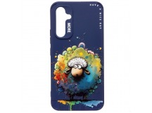 Чехол-накладка - SC335 для "Samsung Galaxy A54"  (овечка) (dark blue) (227122)