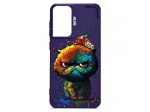 Чехол-накладка - SC335 для "Samsung Galaxy S21FE"  (кот) (violet) (227958)