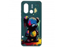 Чехол-накладка - SC335 для "Xiaomi Redmi 12C/Poco C55"  (медведь) (dark green) (227175)