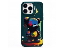 Чехол-накладка - SC335 для "Apple iPhone 15 Pro Max"  (медведь) (dark green) (227025)
