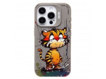 Чехол-накладка - SC335 для "Apple iPhone 15 Pro"  (тигр) (gray) (227029)