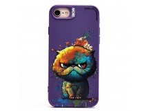 Чехол-накладка - SC335 для "Apple iPhone 7/8/SE 2022"  (кот) (violet) (227099)