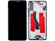 Дисплей для Huawei P20 Pro (CLT-L29) модуль с рамкой Черный - (OLED)