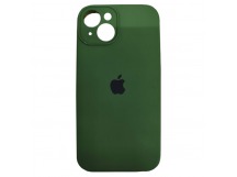 Чехол copy original силиконовый iPhone 14 (защита камеры) (07) темно-зеленый