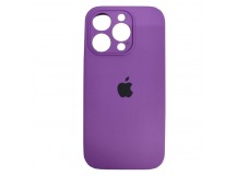 Чехол силиконовый Silicone Case ORG iPhone 15 Pro (защита камеры) фиолетовый (24)
