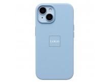 Чехол-накладка ORG Silicone Case SafeMag с анимацией для "Apple iPhone 15" (light blue) (229301)