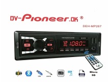 Автомагнитола DV-Pioneeir ok DEH-MP 267, bluetooth, пульт, 2usb, aux, fm