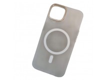 Чехол пластиковый iPhone 14 матовый с MagSafe Creative белый