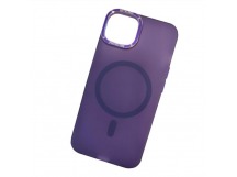 Чехол пластиковый iPhone 14 матовый с MagSafe Creative фиолетовый
