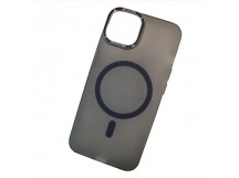 Чехол пластиковый iPhone 14 матовый с MagSafe Creative черный