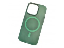 Чехол пластиковый iPhone 14 Pro матовый с MagSafe Creative зеленый