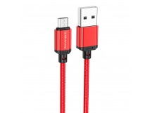 Кабель USB - Micro USB Borofone BX87 1.0м 2.4A (красный) [14.05.24], шт