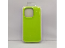 Чехол Silicone Case для iPhone 13 Pro Max неоново-зеленый