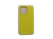 Чехол Silicone Case для iPhone 14 Pro Max желтый