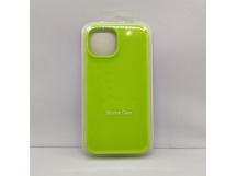 Чехол Silicone Case для iPhone 14 неоново-зеленый