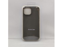Чехол Silicone Case для iPhone 14 серый титан