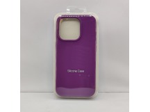 Чехол Silicone Case для iPhone 15 Pro Max сиреневый