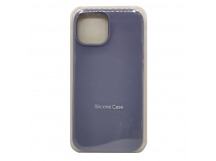 Чехол-накладка Silicone Case Apple iPhone 15 темно-лавандовый