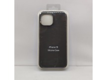 Чехол Silicone Case для iPhone 15 темно-серый
