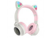 Bluetooth-наушники полноразмерные Hoco W27 (повр.уп) (gray/pink) (233355)
