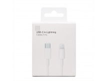 Кабель Type-C - Apple lightning ORG MQGJ2ZE/A 100см 3A (A) (white) (231370)