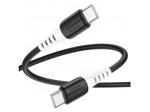 Кабель USB-C Hoco X82 60W силиконовый Type-C/Type-C 1м черный