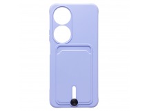 Чехол-накладка - SC304 с картхолдером для "Honor X7b 5G" (light violet) (231288)