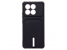 Чехол-накладка - SC304 с картхолдером для "Xiaomi Poco X6 Pro 5G" (black) (228263)