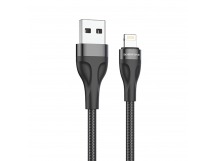 Кабель USB - Apple lightning Borofone BX61 (повр. уп) 100см 2,4A  (black) (223410)