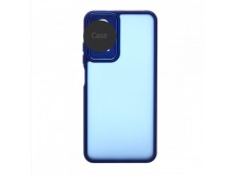 Чехол пластиковый iPhone 15 Protect Camera с защитой камеры синий