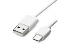 Кабель USB - Type-C (2.4А/1m/длинный штекер) белый