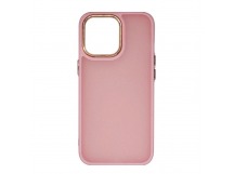 Чехол Matte frame для Apple iPhone 15 Pro Max/6.7 (009) розовый