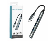 HUB Type-C Port на 4USB OT-9701 (серый)