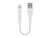 Кабель USB - Apple lightning budi M8J150L20 (повр. уп) 20см 1,5A  (white) (223435)