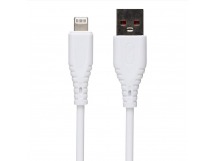 Кабель USB - Apple lightning SKYDOLPHIN S20L (повр. уп) 100см 2,4A  (white) (223603)