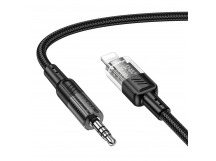 Кабель AUX Hoco UPA27 Apple Lightning - 3.5mm 120см (black)