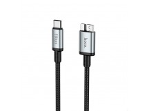 Кабель Type-C - micro USB Hoco US10 USB 3.0 (5Gbps) for HDD 50см   (black) (229349)